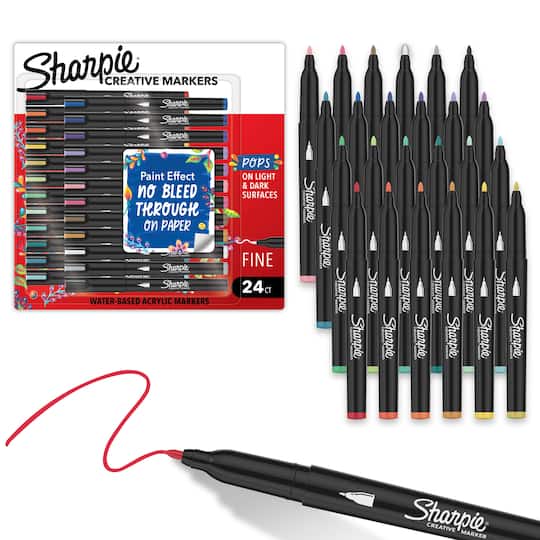 Sharpie® Fine Tip 24 Color Core & Earth Tones Creative Marker Set
